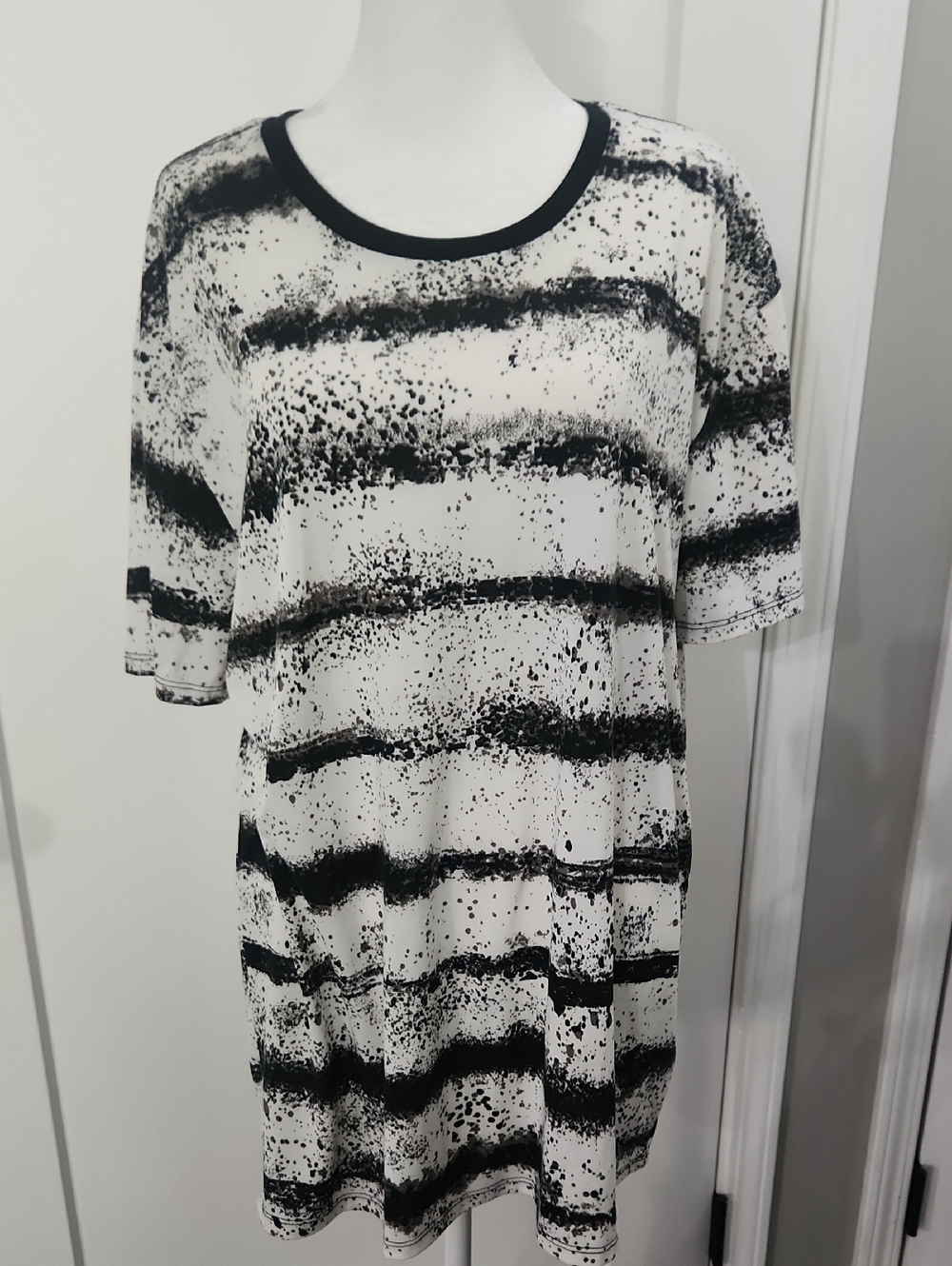 Black And White Shirt Tunic